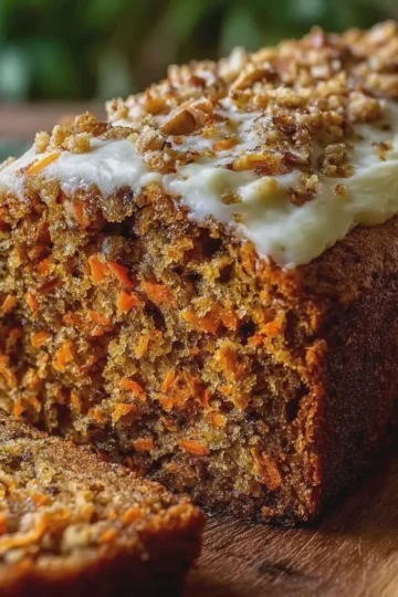 Moist Carrot Loaf Cake