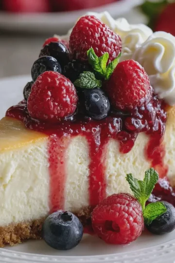 Creamy Berry Cheesecake ✨
