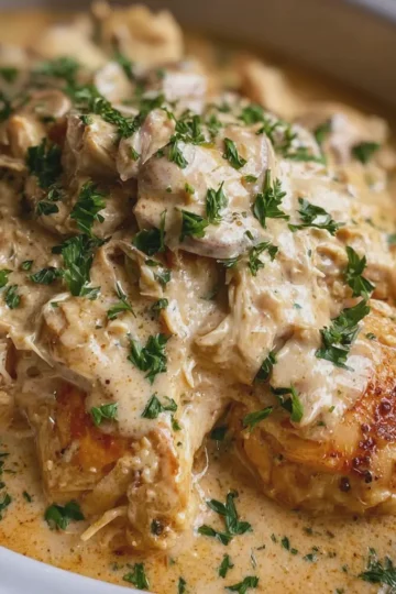 Creamy Crockpot Chicken ✨