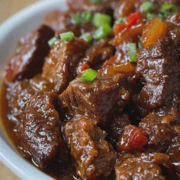 Slow Cooker 3-Ingredient Amish Sweet and Sour Beef