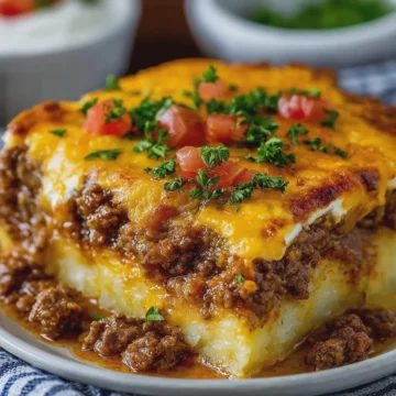 Easy Hamburger Potato Casserole