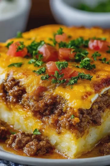 Easy Hamburger Potato Casserole