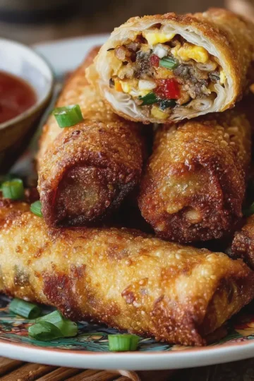 Crispy Homemade Chinese Egg Rolls