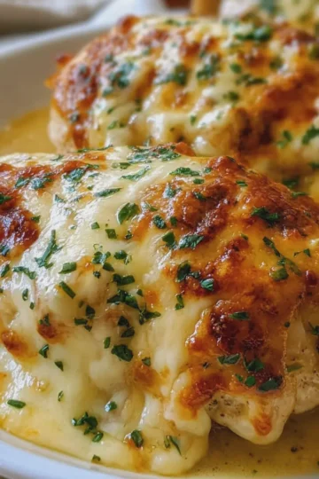 Baked Creamy Cheesy Chicken Breasts