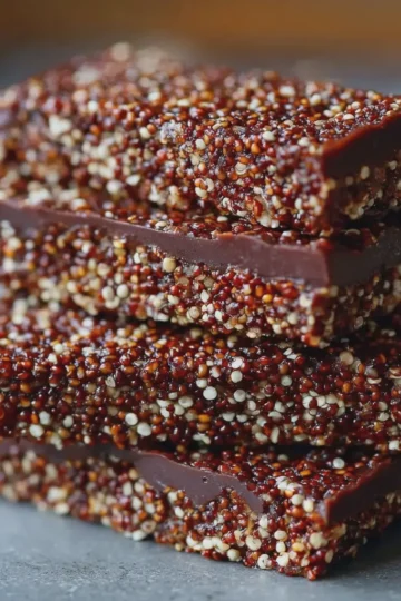 Crunchy Chocolate Quinoa Bars