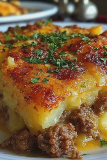Easy Hamburger Potato Casserole