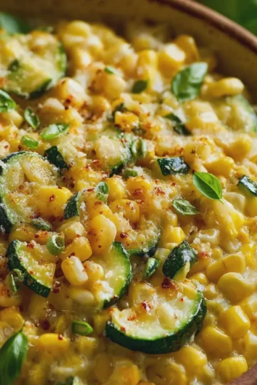 Creamy Corn and Zucchini
