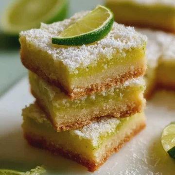 Lime Shortbread Bars