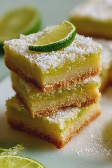 Lime Shortbread Bars