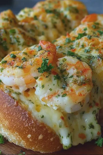 Cheesy Shrimp Stuffed Seafood Rolls