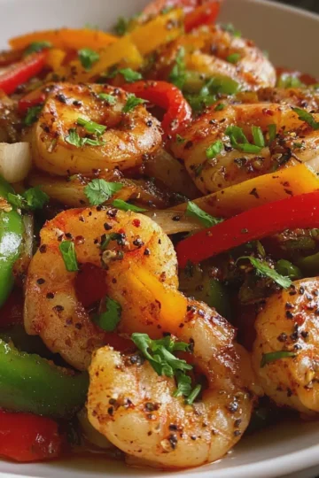 Shrimp and Bell Pepper Stir-Fry