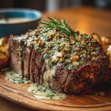 Creamy Garlic Herb Roast Beef