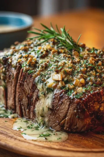 Creamy Garlic Herb Roast Beef