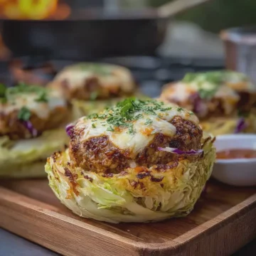 Oven-Baked Cabbage Burgers