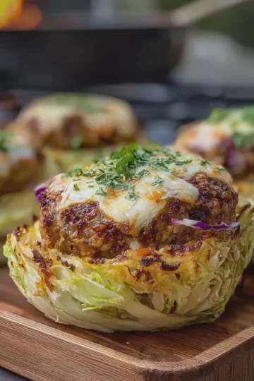Oven-Baked Cabbage Burgers