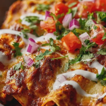 Cheesy Queso Chicken Enchiladas
