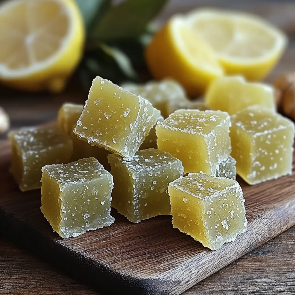 Lemon ginger chews