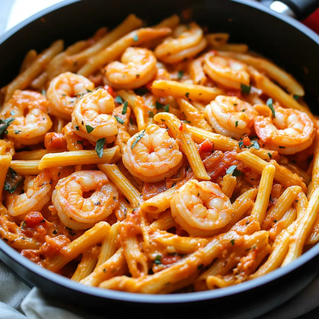 One Pot Shrimp Pasta
