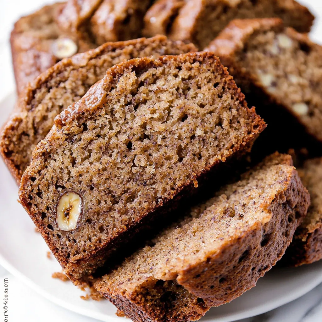 Homemade banana bread