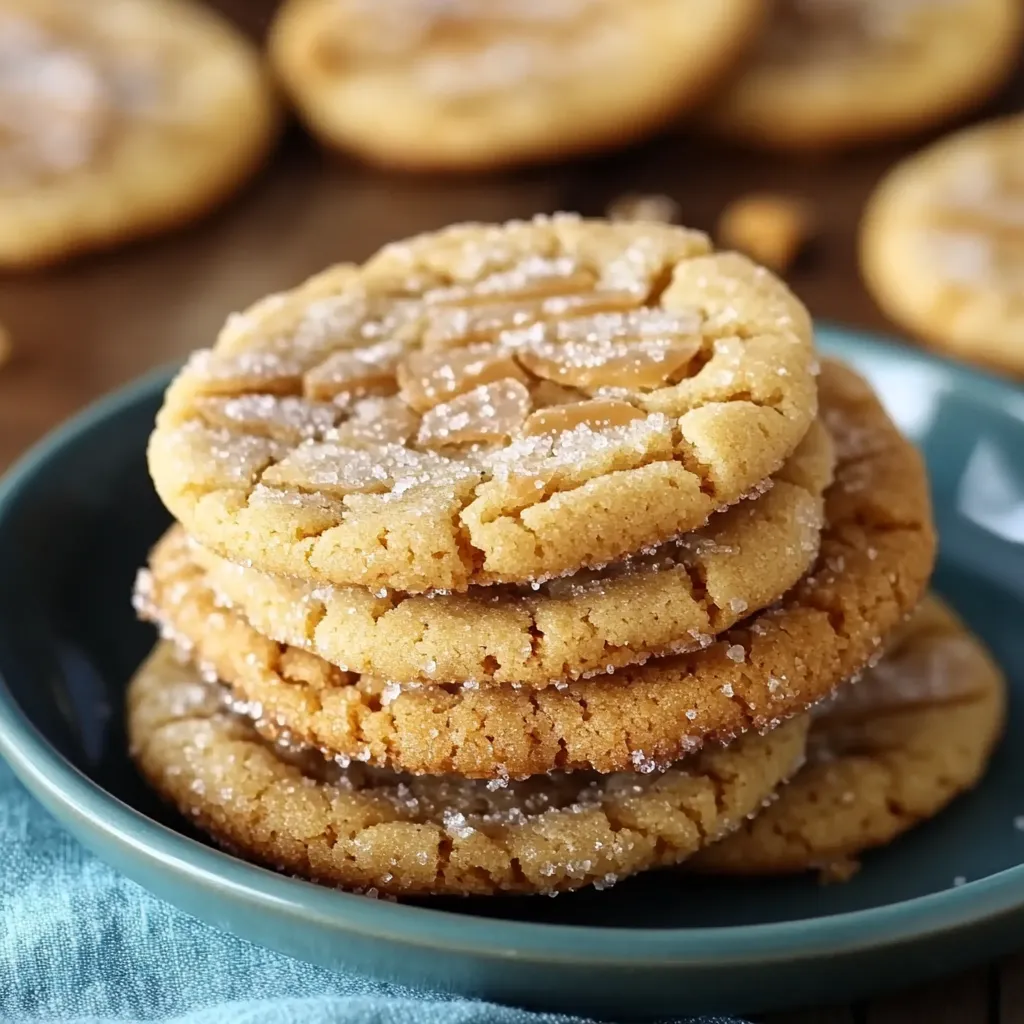 Crinkly Crackly Butter Toffee Sugar Cookies