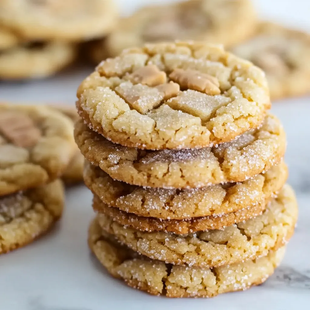 Crinkly Crackly Butter Toffee Sugar Cookies