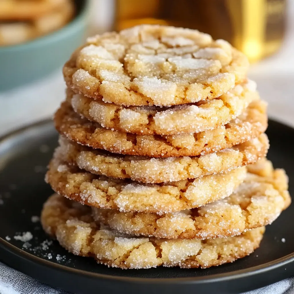 Crinkly Crackly Butter Toffee Sugar Cookies
