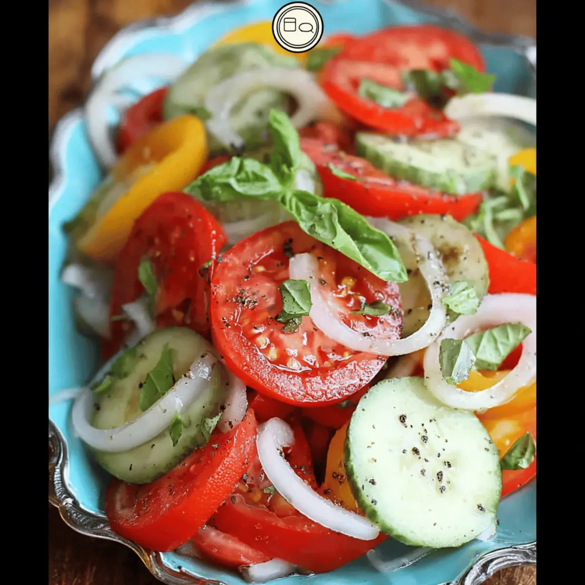A FRESH SUMMER SALAD WITH A LIGHT MARINADE