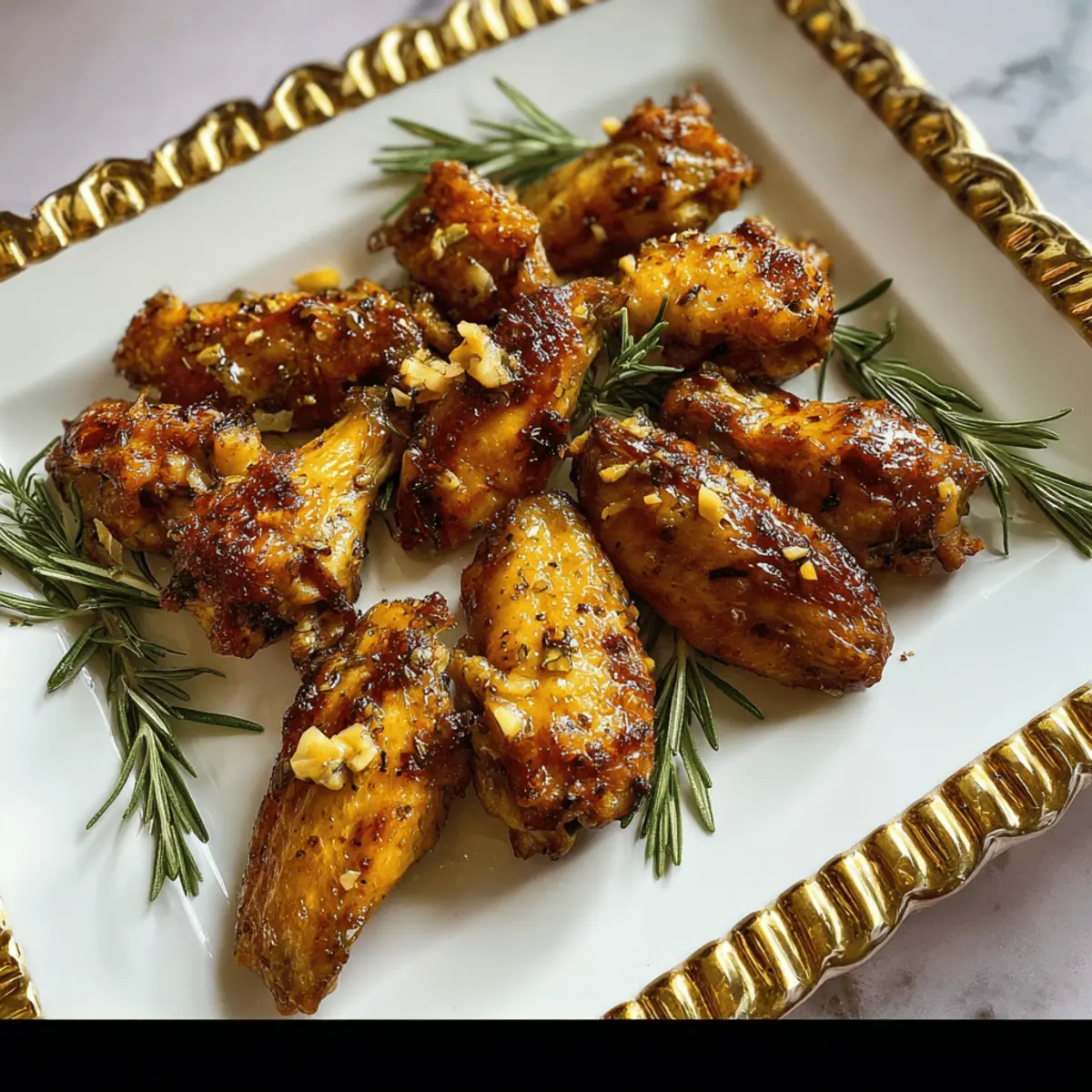 Air Fryer Garlic Rosemary Chicken Wings