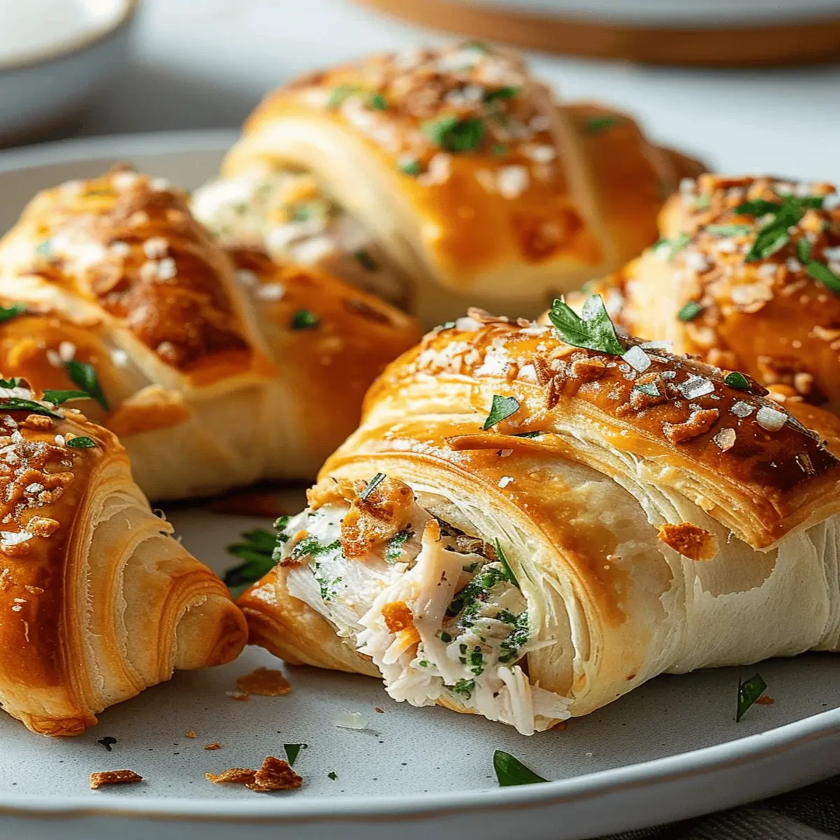 Baked Chicken Stuffed Crescent Rolls