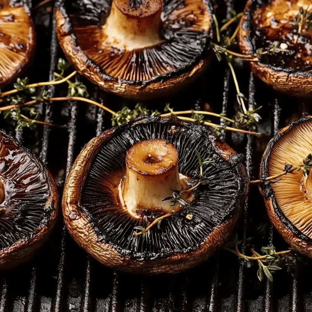 Champignons Portobello grillés au barbecue