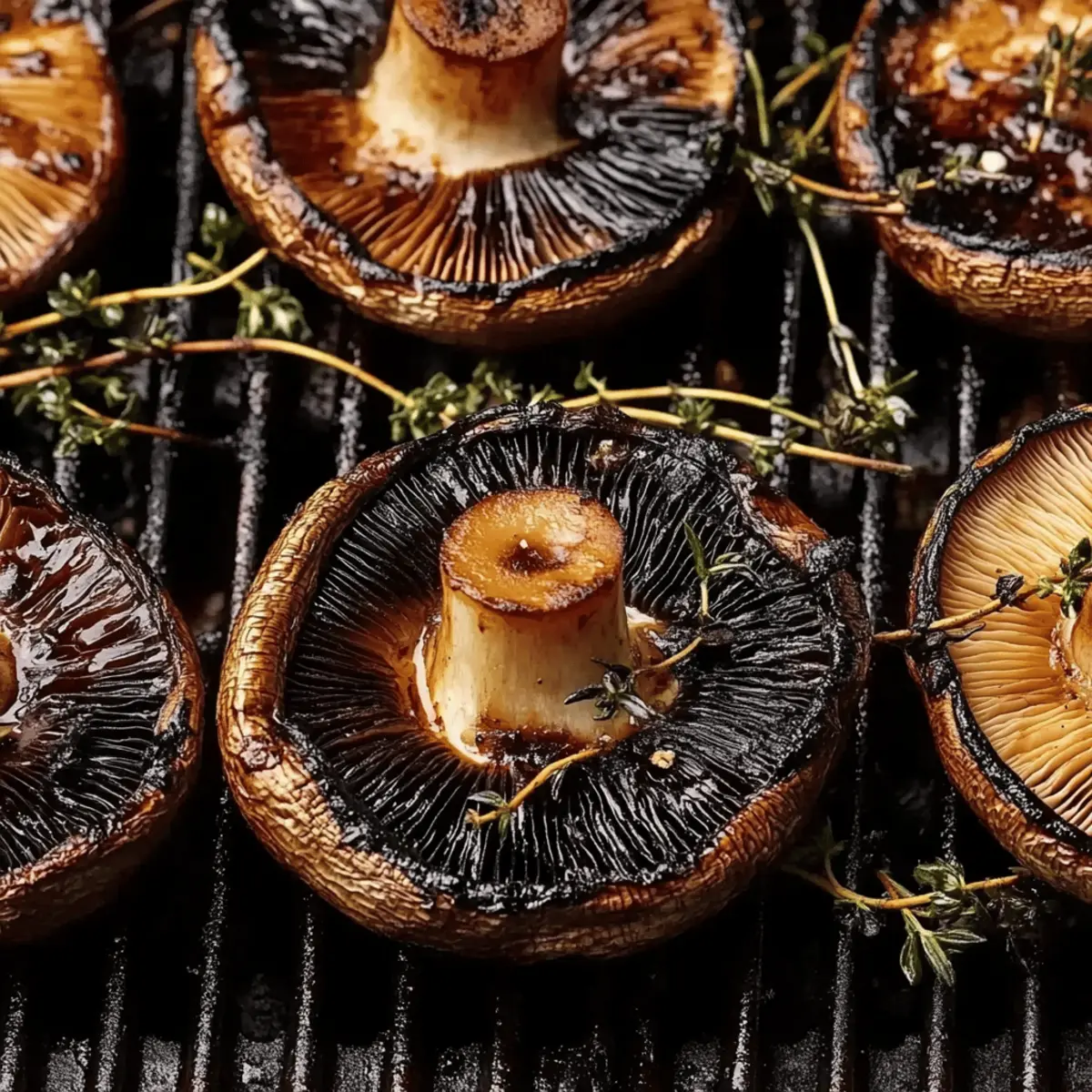 Champignons Portobello grillés au barbecue