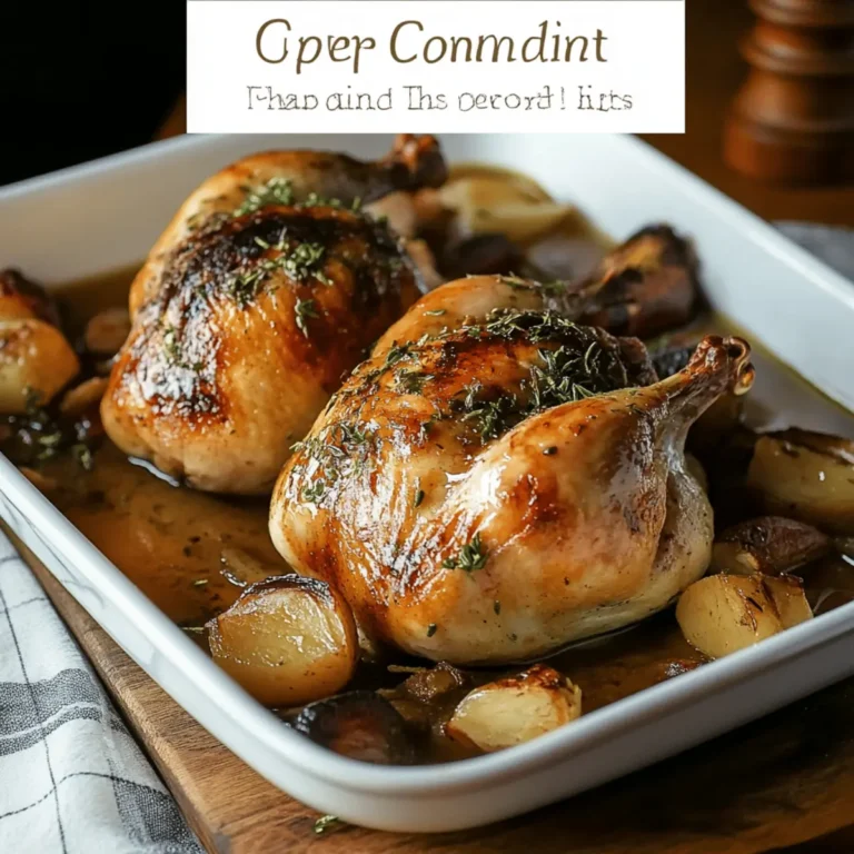 Cider Maple Oven Roasted Cornish Hen