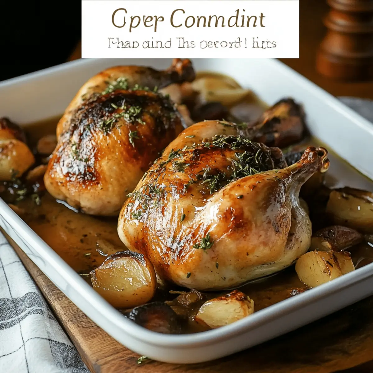 Cider Maple Oven Roasted Cornish Hen