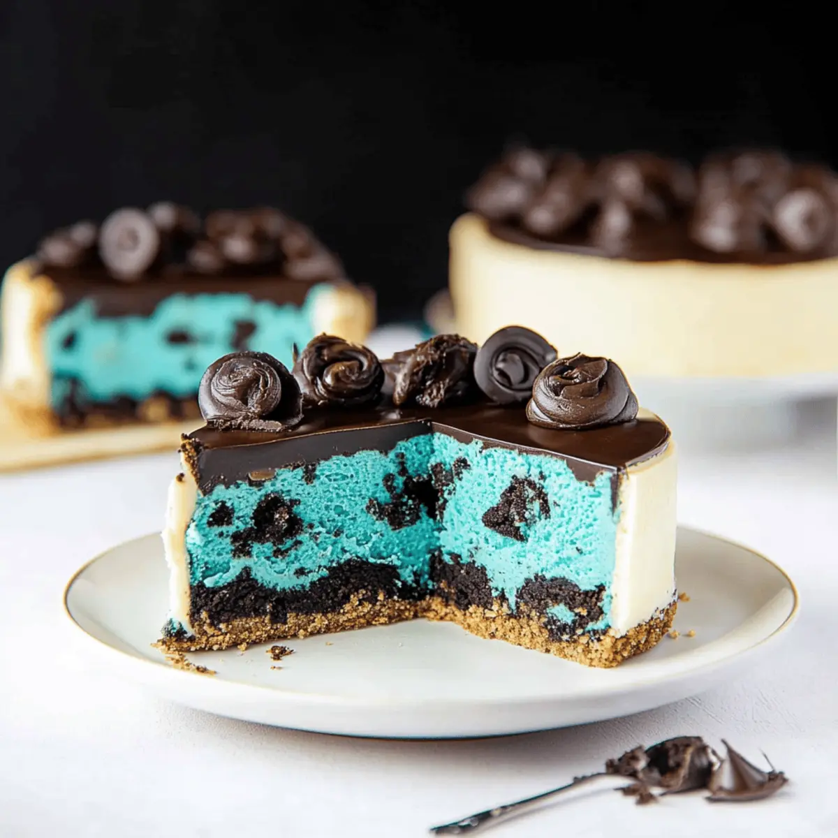 Cookie Monster Cheesecake
