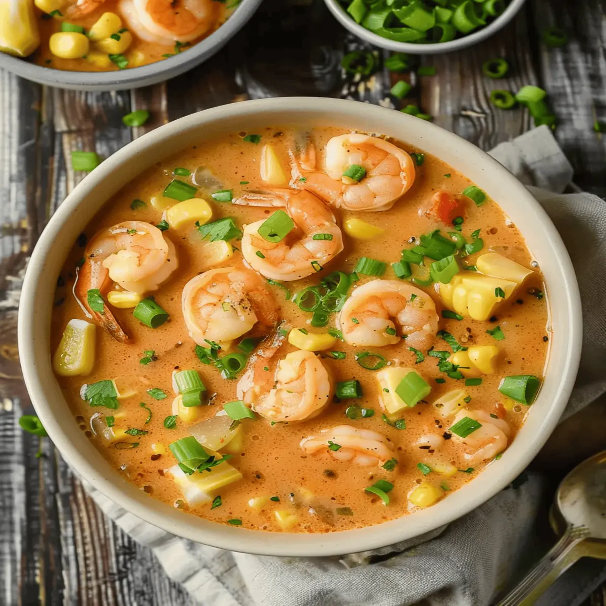 Creamy Cajun Shrimp and Corn Chowder