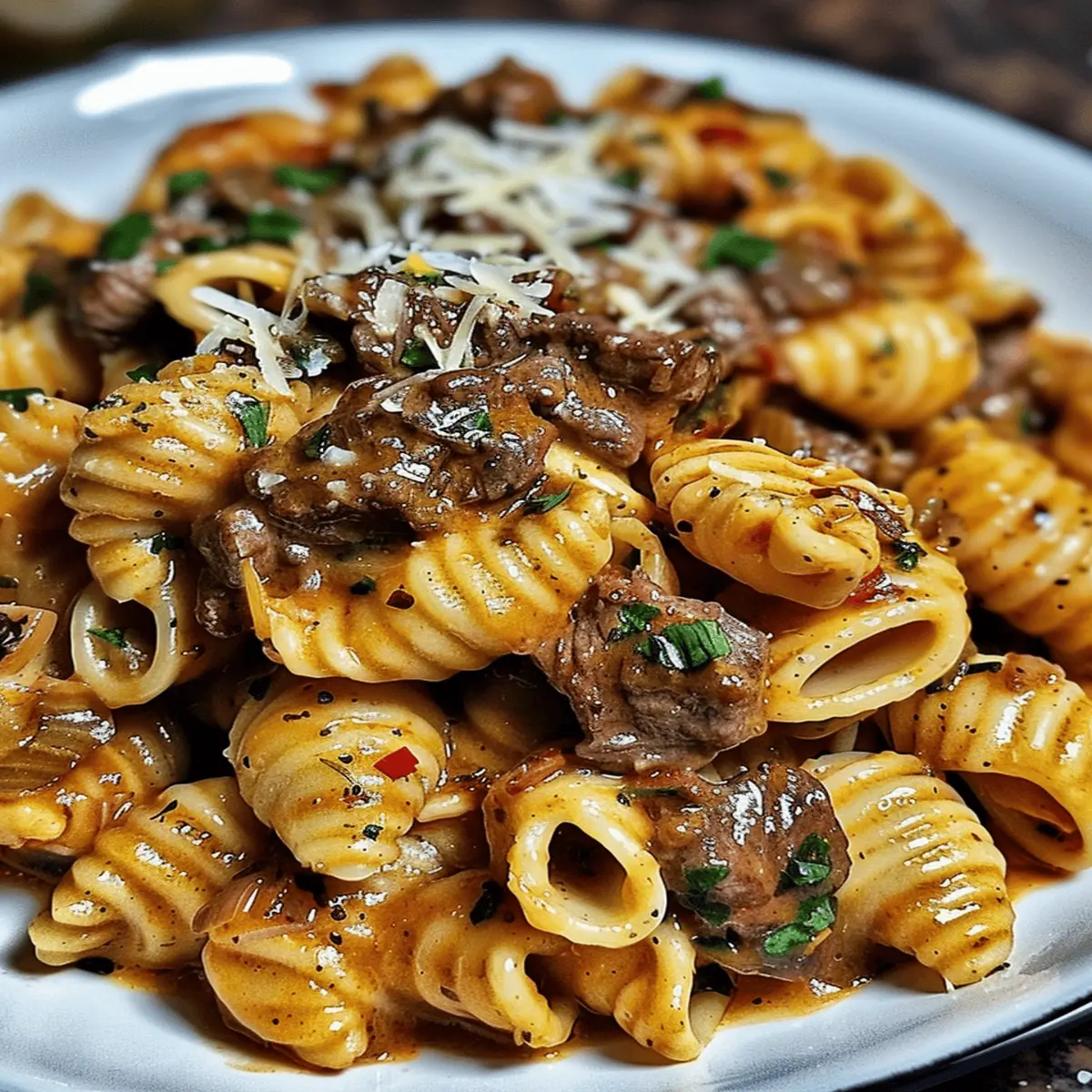 Creamy Paprika Beef Shells