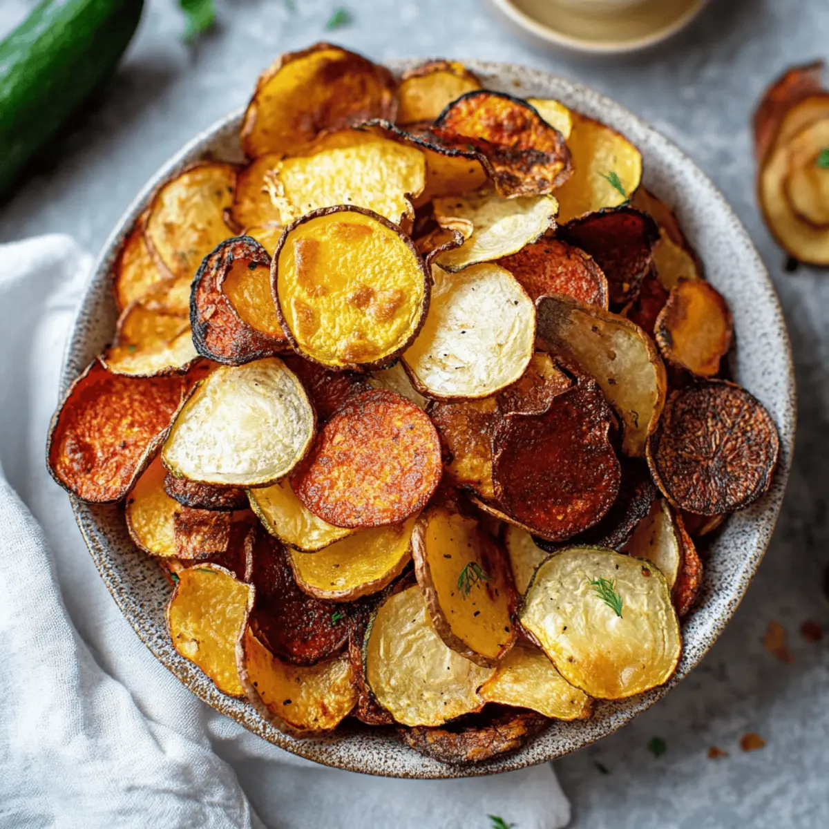 Crispy Baked Vegetable Chips