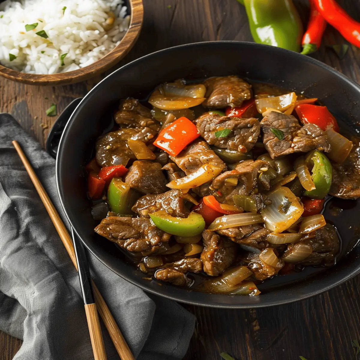 Crockpot Pepper Steak