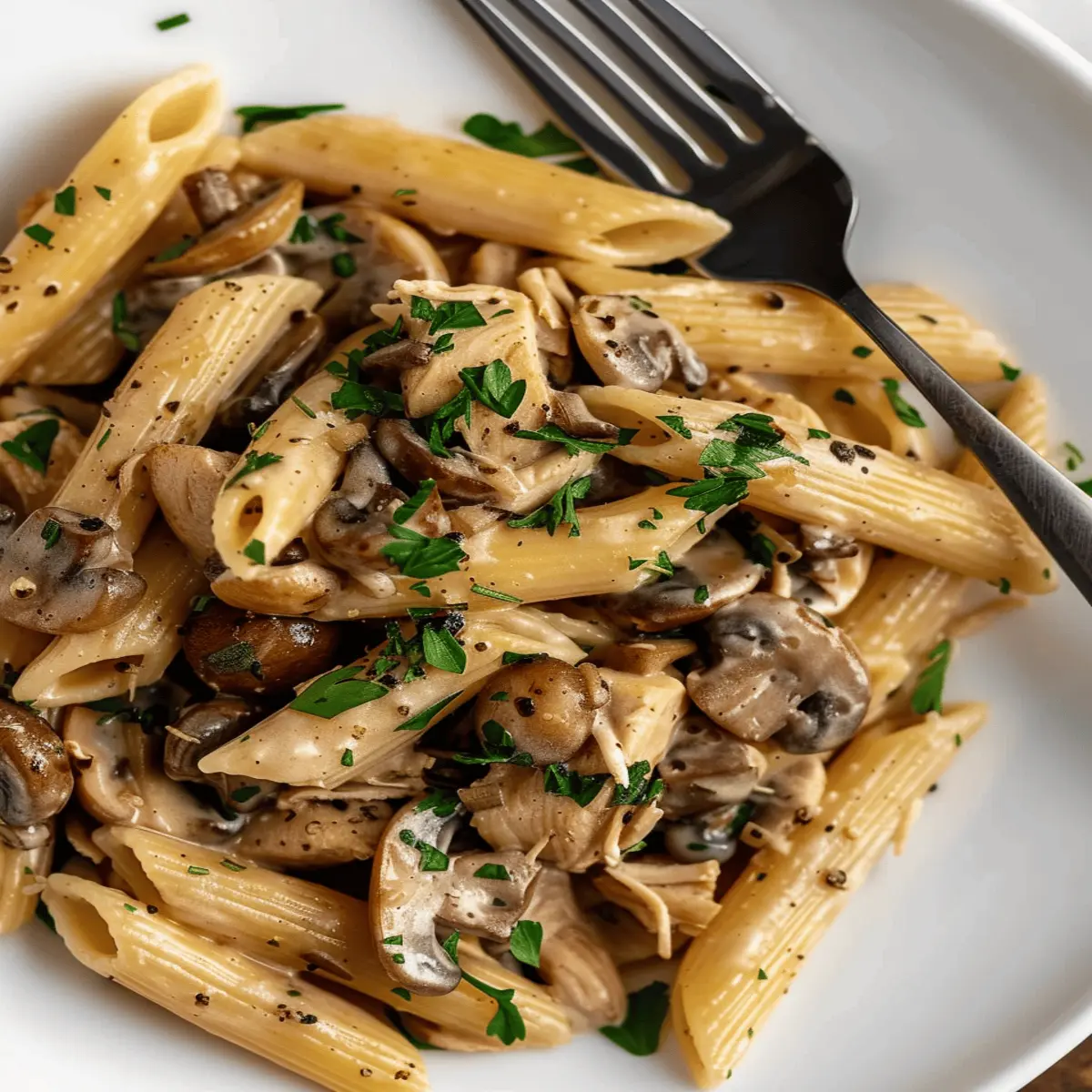 Easy Chicken and Mushroom Pasta