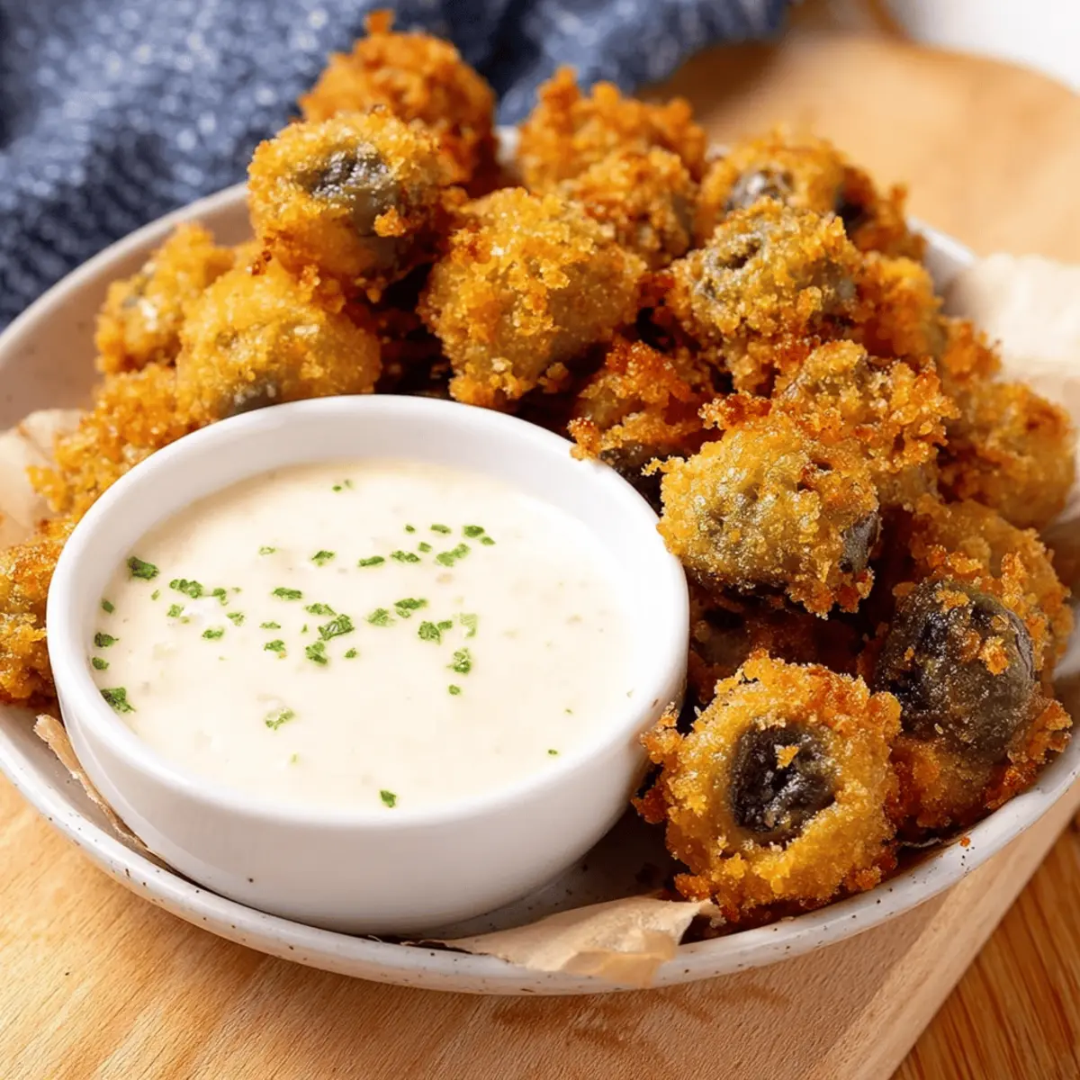 Fried Olives with Garlic Aioli