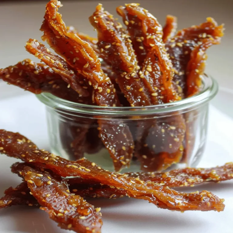Honey Garlic Chicken Jerky (Air Fryer Method)