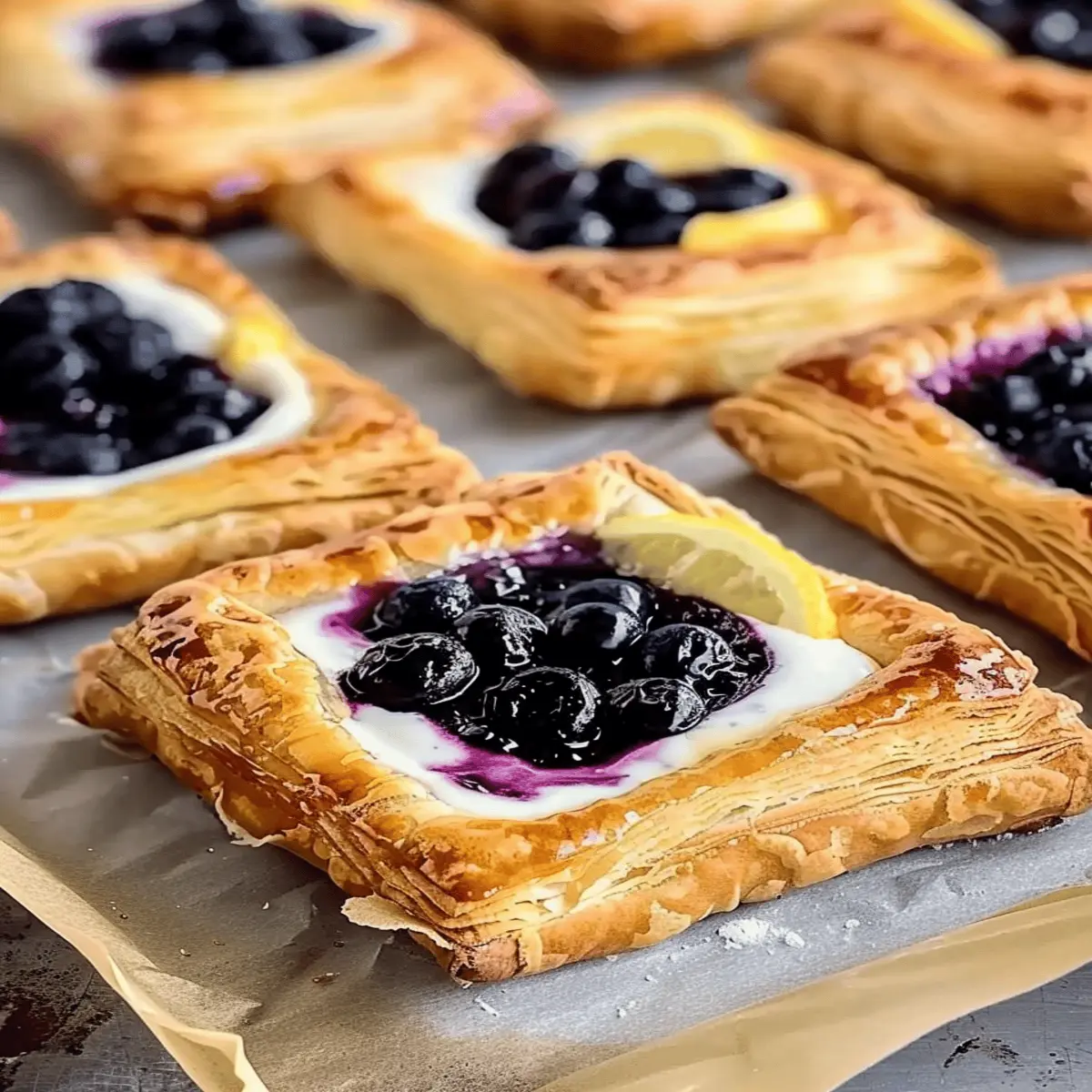 Lemon Blueberry Cream Cheese Danish