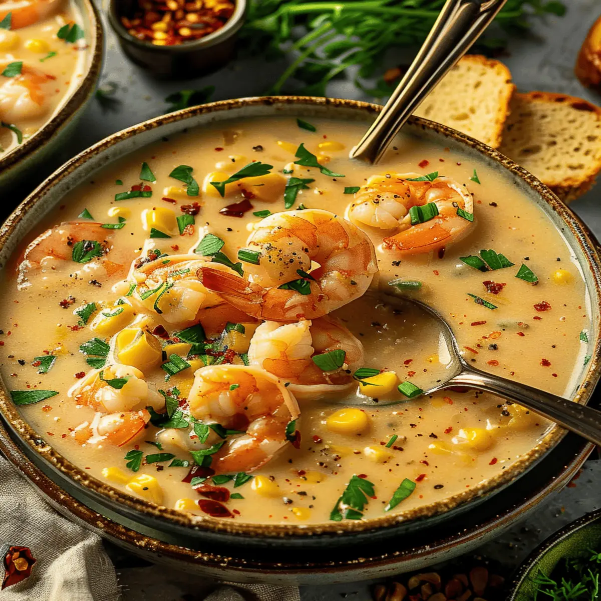 New Orleans Shrimp and Corn Bisque