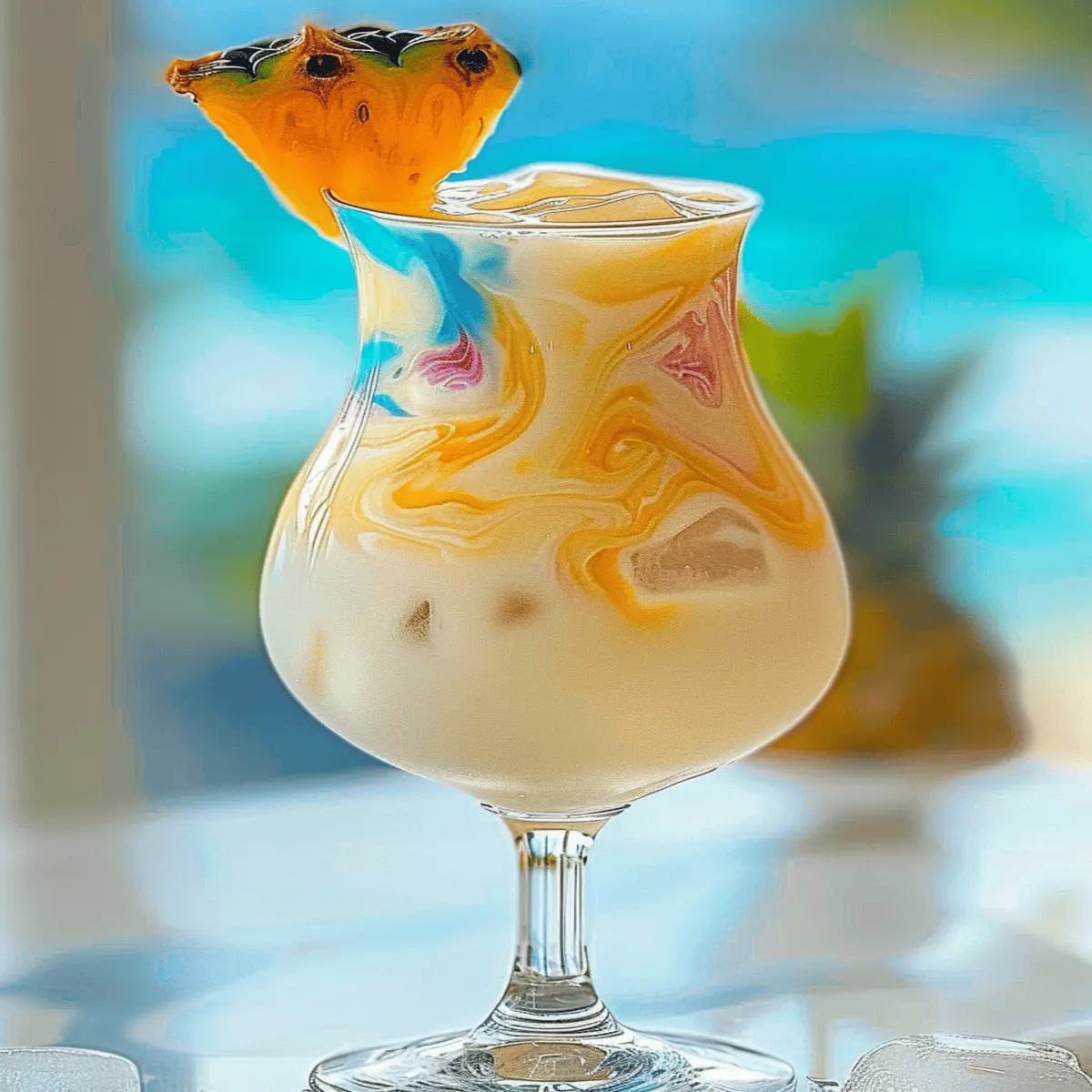 Ocean Love Colada – A beachside escape in a glass