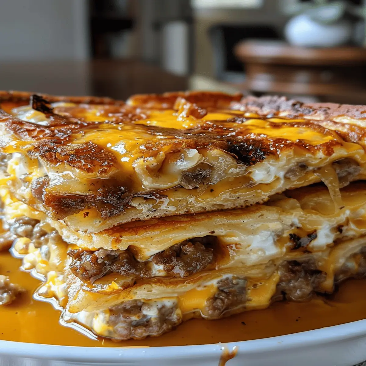 Pancake Sausage Breakfast Bake