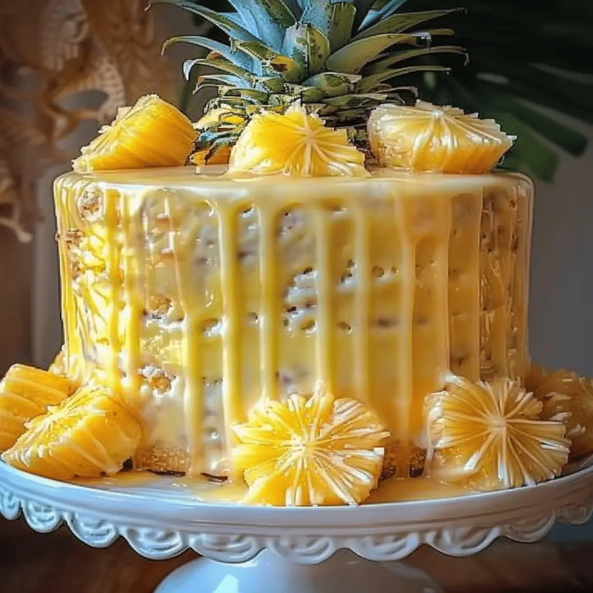 Pastel de jugo de piña