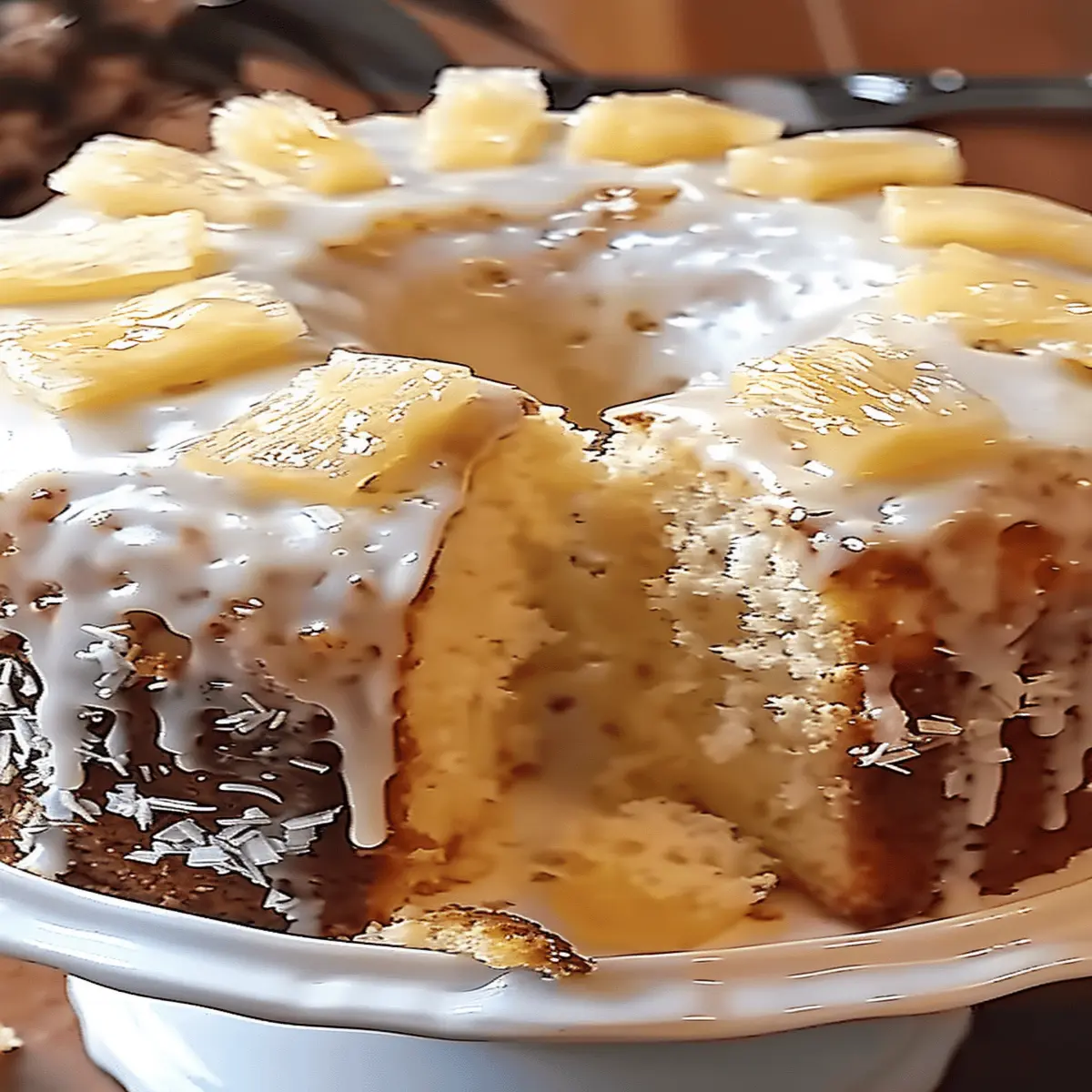 Pina Colada Pound Cake