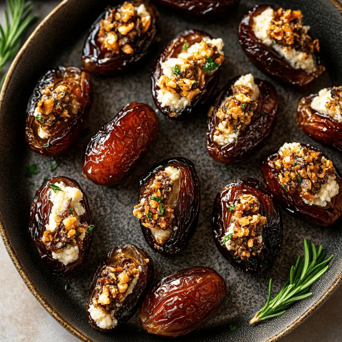 Roasted Stuffed Dates