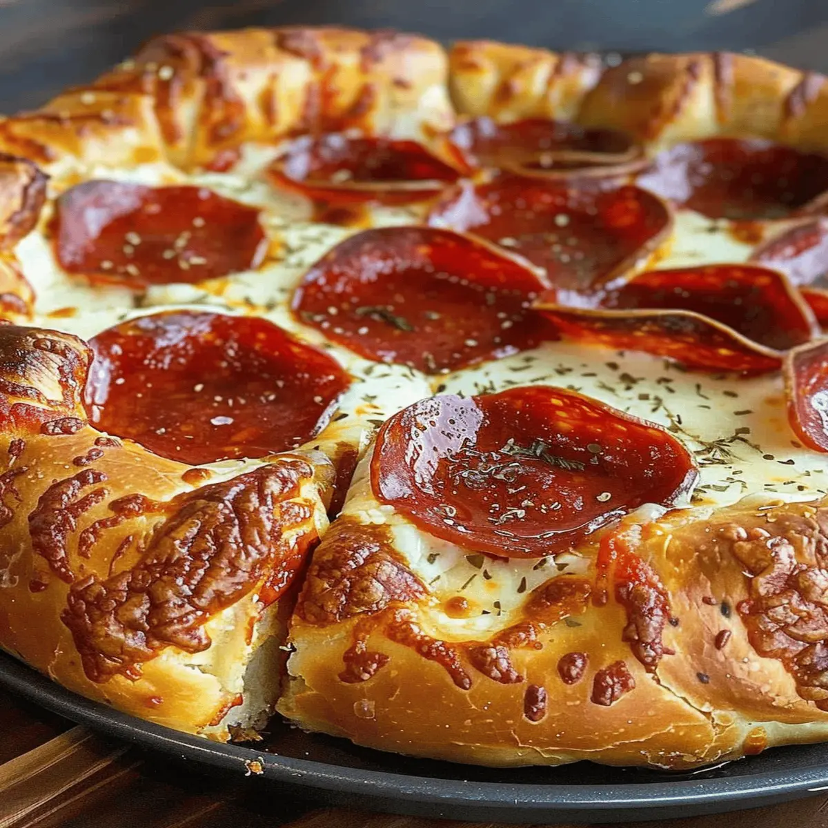 Stuffed Crust Pepperoni Pizza