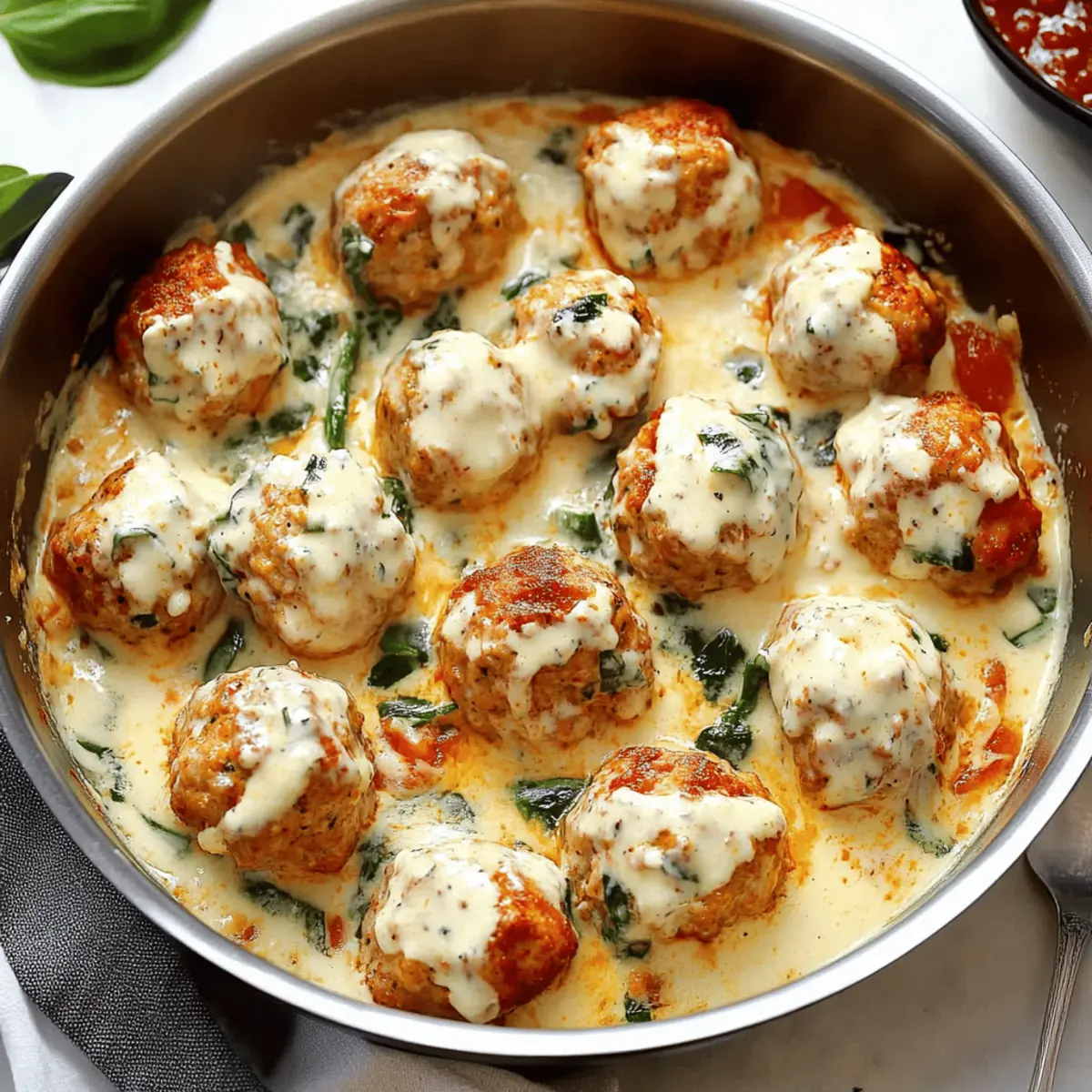 chicken ricotta meatballs